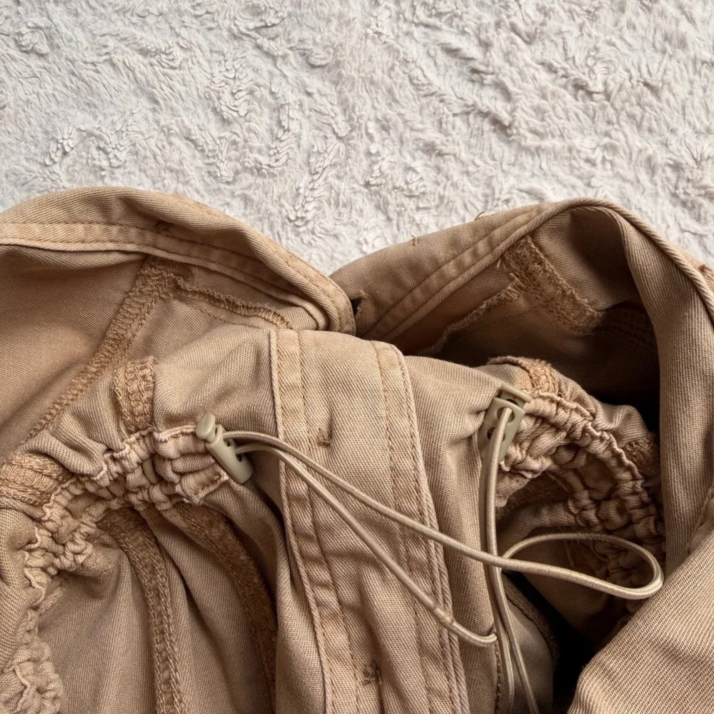 Universal Thread Tan Khaki Boiler Suit Jumpsuit Coveralls Button Front 6 - Picture 8 of 13